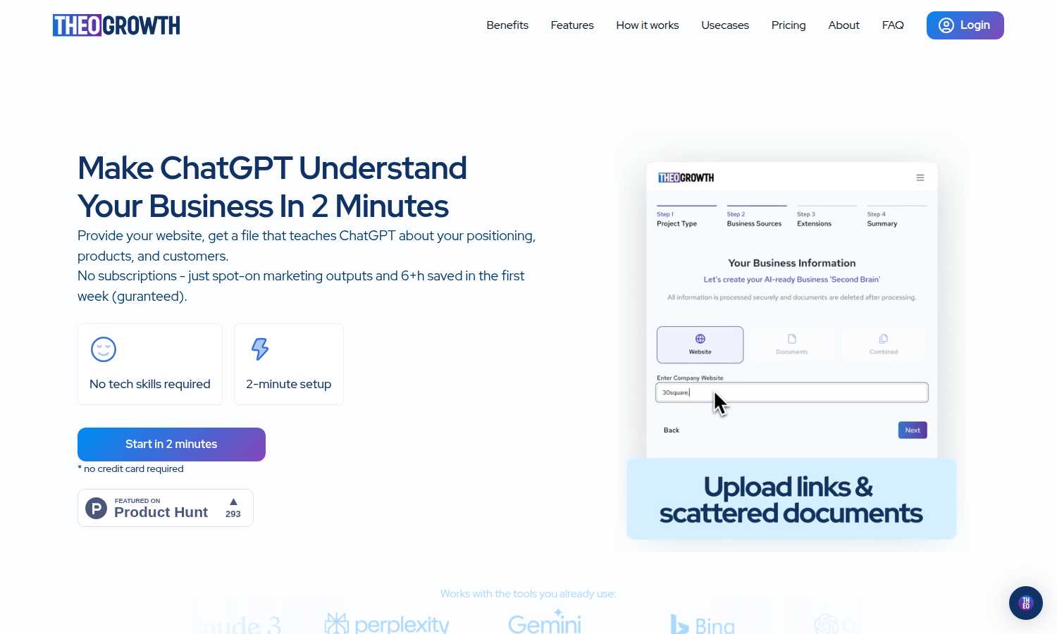 THEO application interface and features