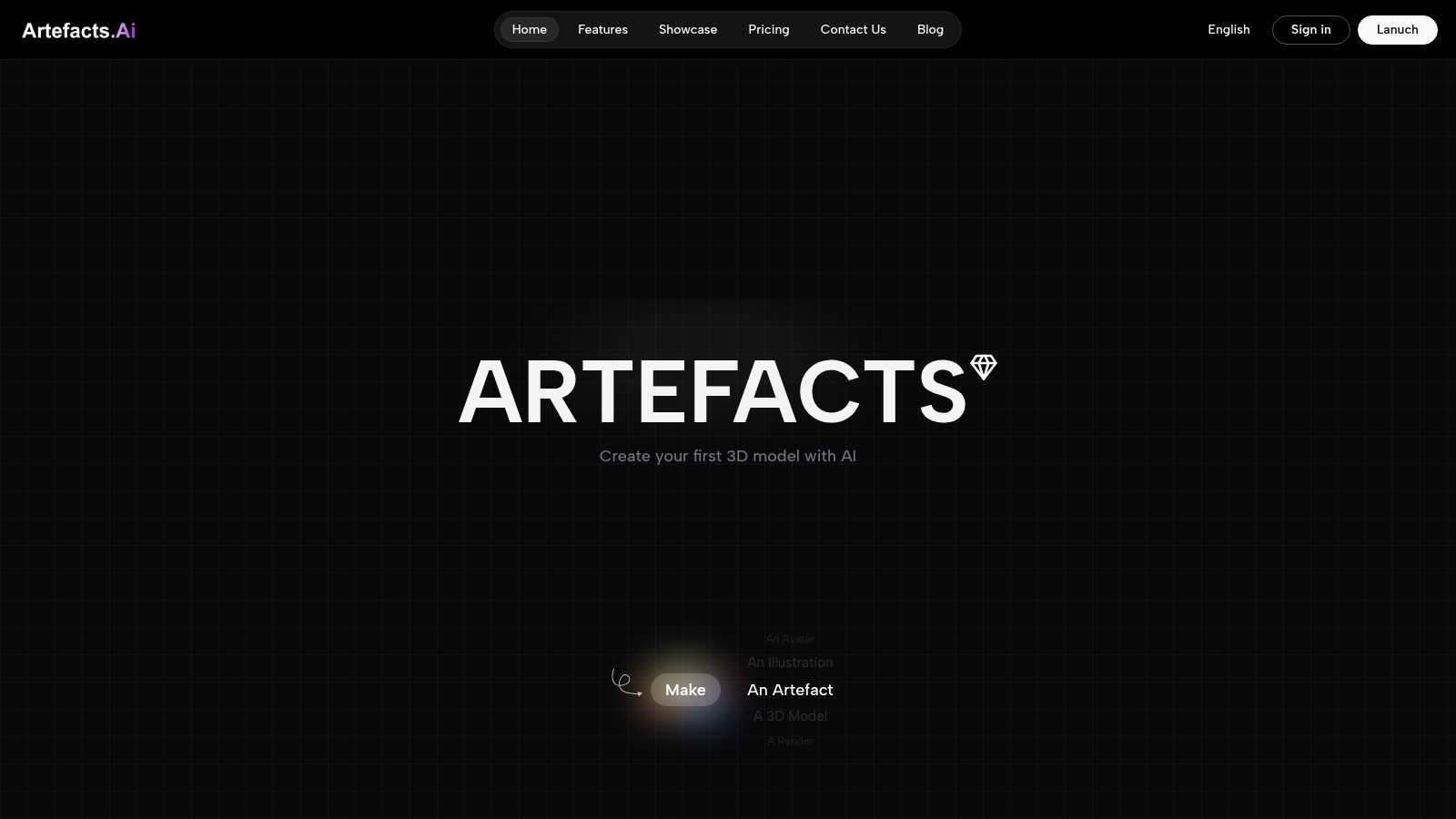 Artefacts.AI application interface and features