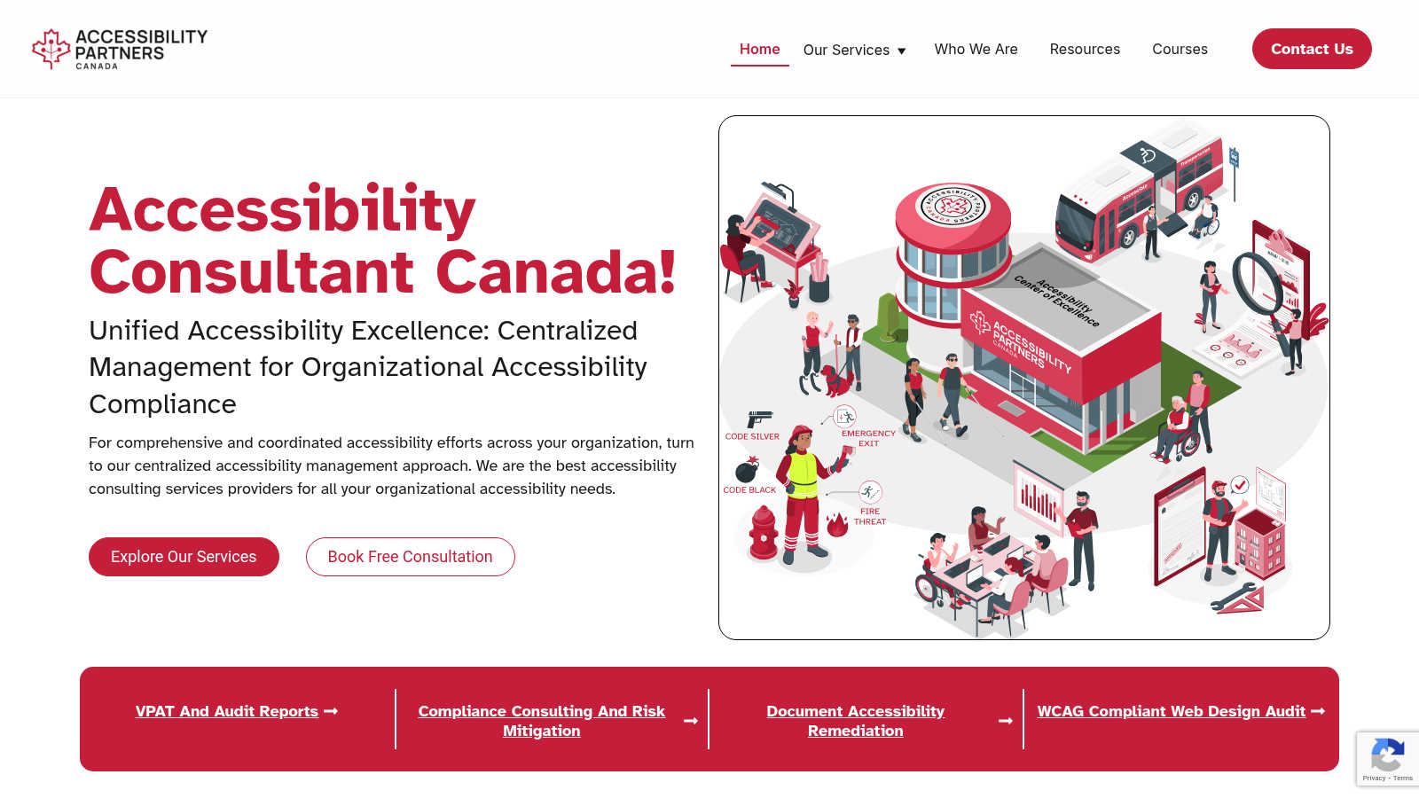 Accessibility Partners application interface and features