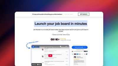 Job Boardly - AI tool for No Code & Low Code