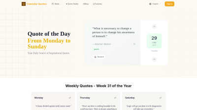 Calendar Quotes - AI tool for Blogging & Publishing
