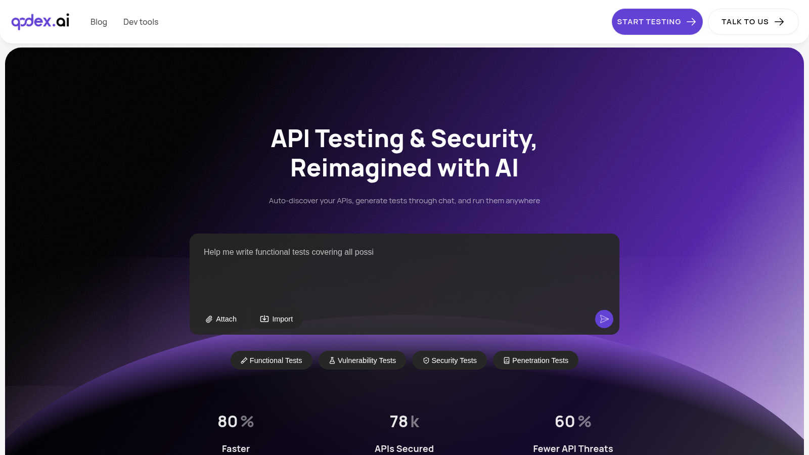 Qodex.ai application interface and features