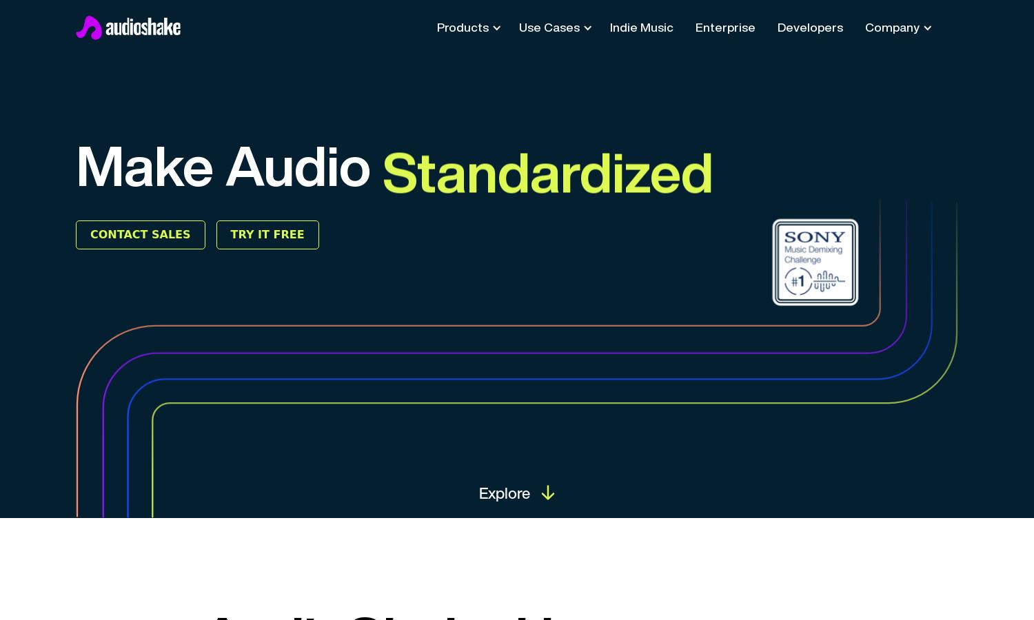 AudioShake Website