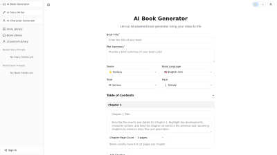 AI Book Generator - AI tool for Content Creation