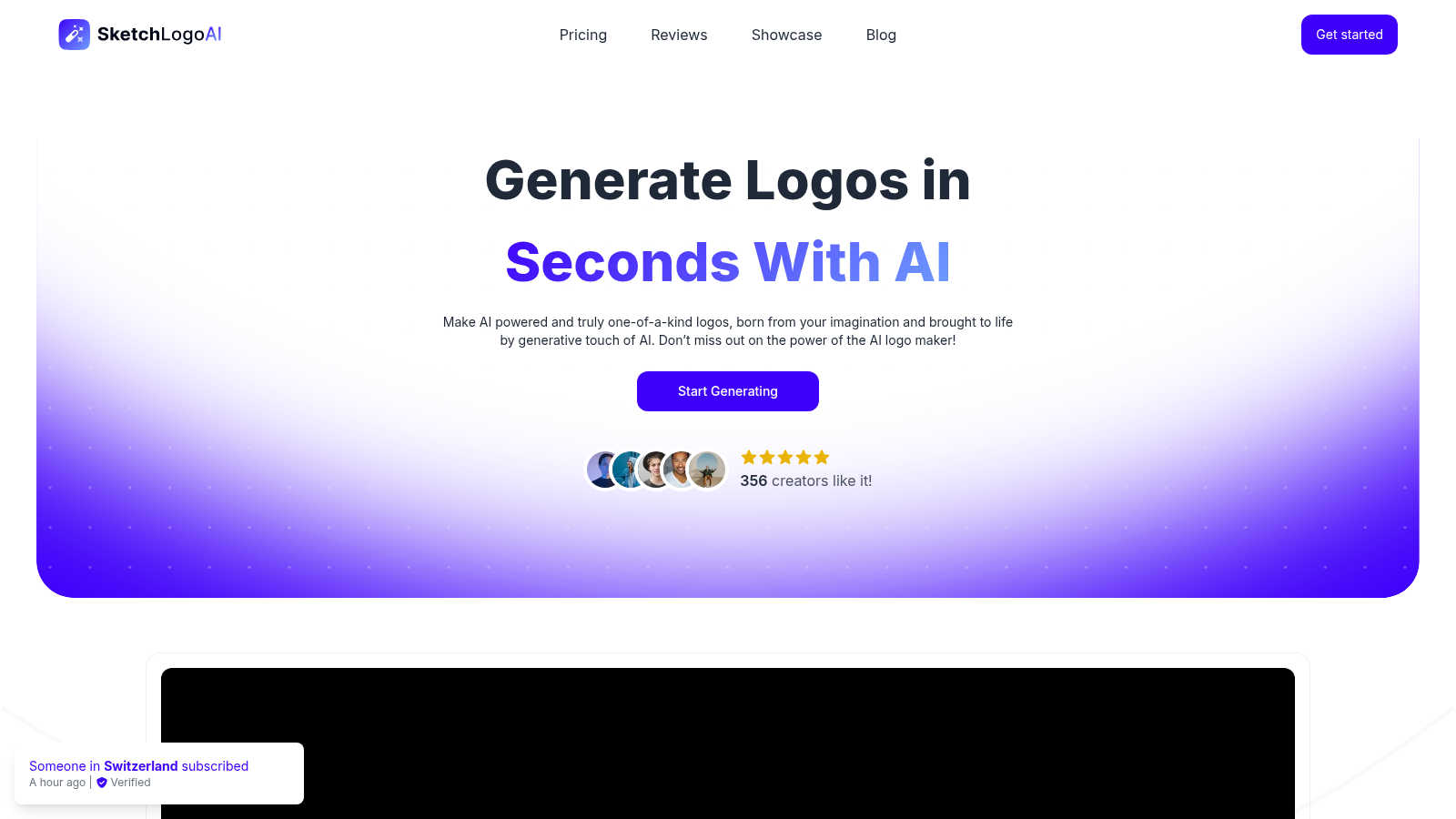Sketch Logo AI application interface and features