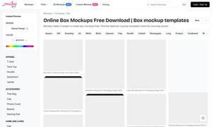Create High-quality box mockup online Website