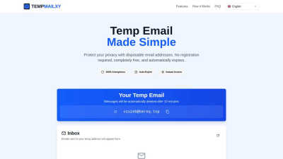 Temp Mail XY - AI tool for Email Tools
