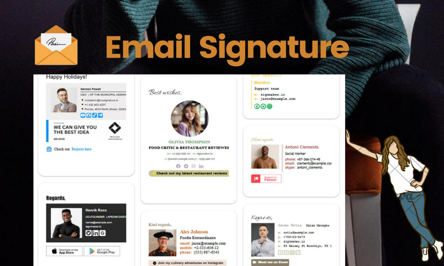 email signature generator - signmaker.io Website