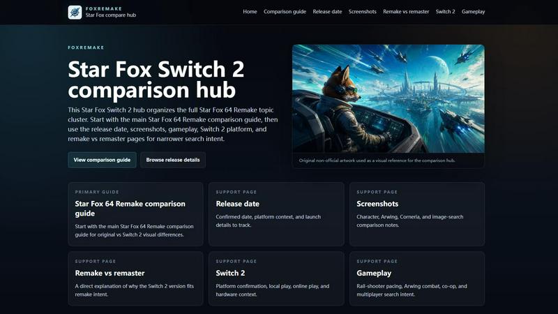 FoxRemake application interface and features