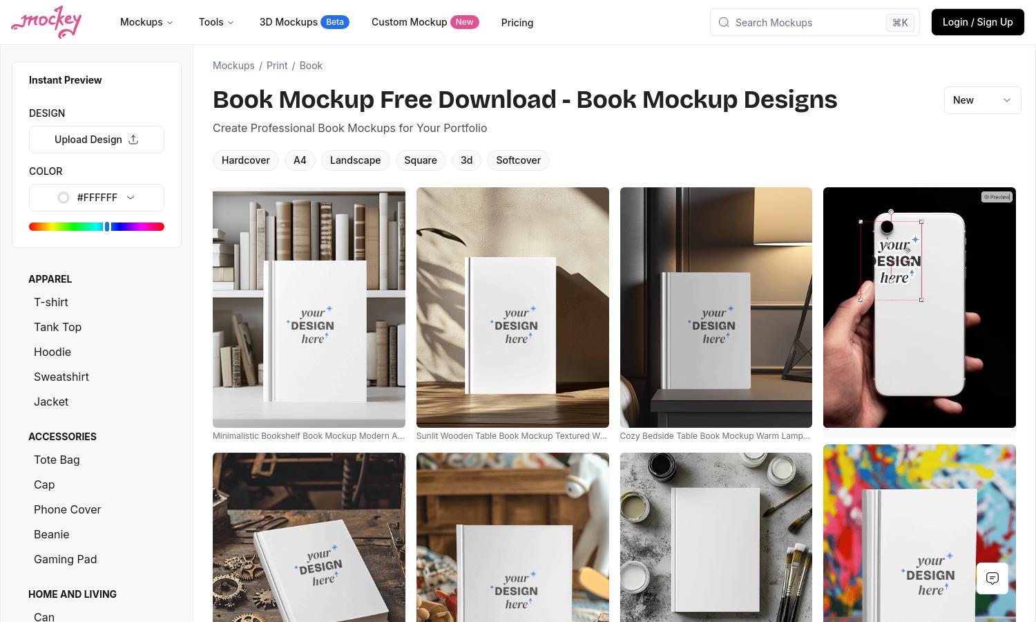  Get Creative with High-Quality Book Mockups | Mockey Website