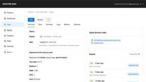 Hostim.dev - product for productivity