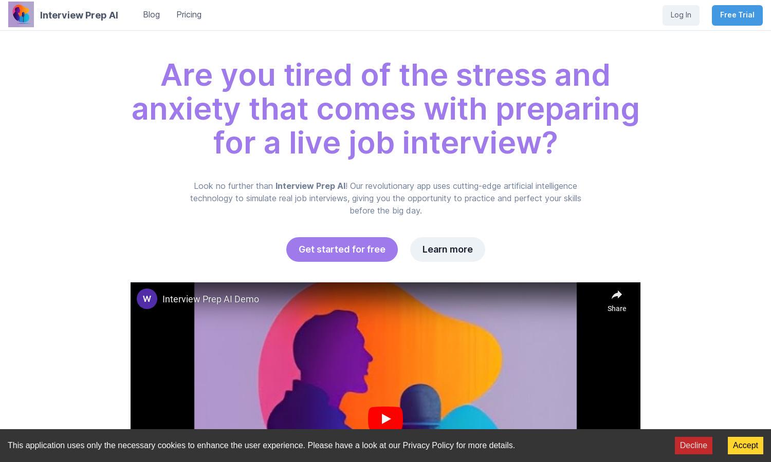 Interview Prep AI Website