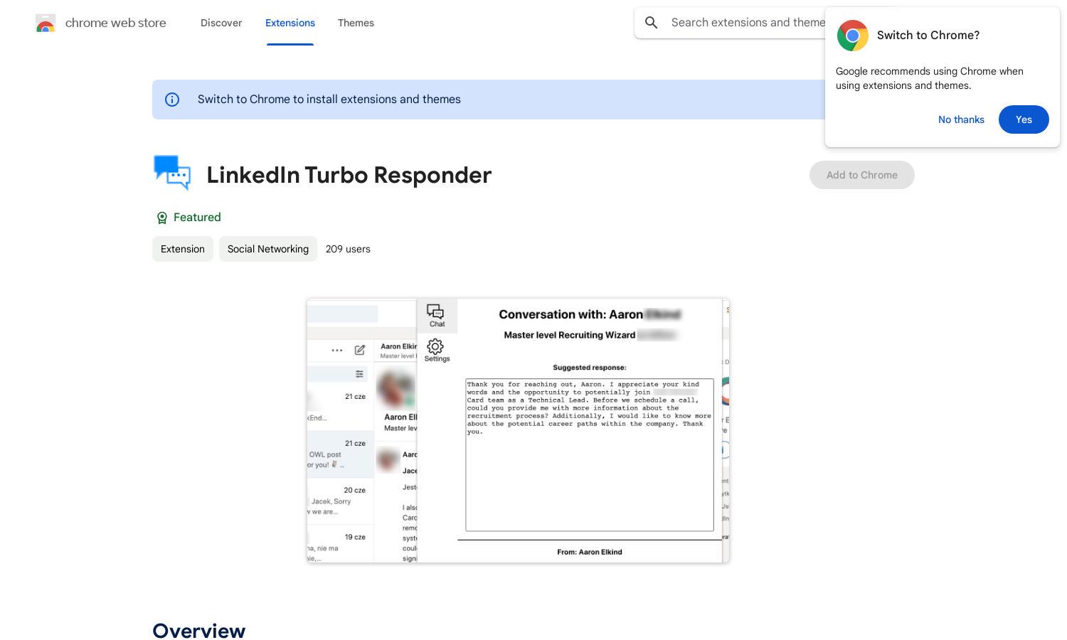 LinkedIn Turbo Responder Website