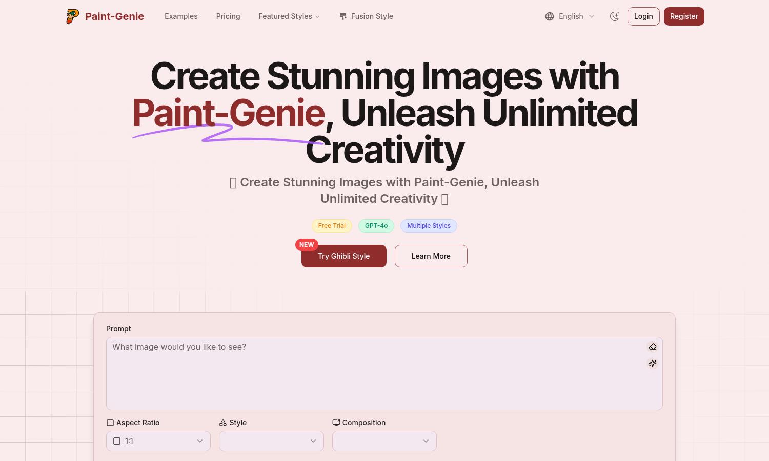 Paint-Genie Website