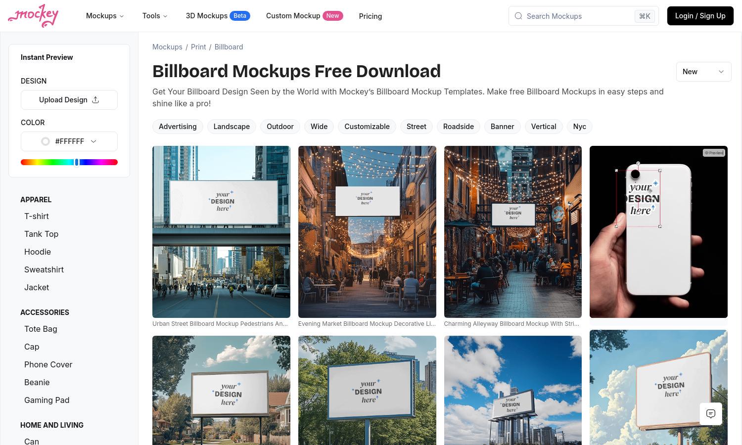 Premium Billboard Mockups for Advertising Professionals | Mockey Website