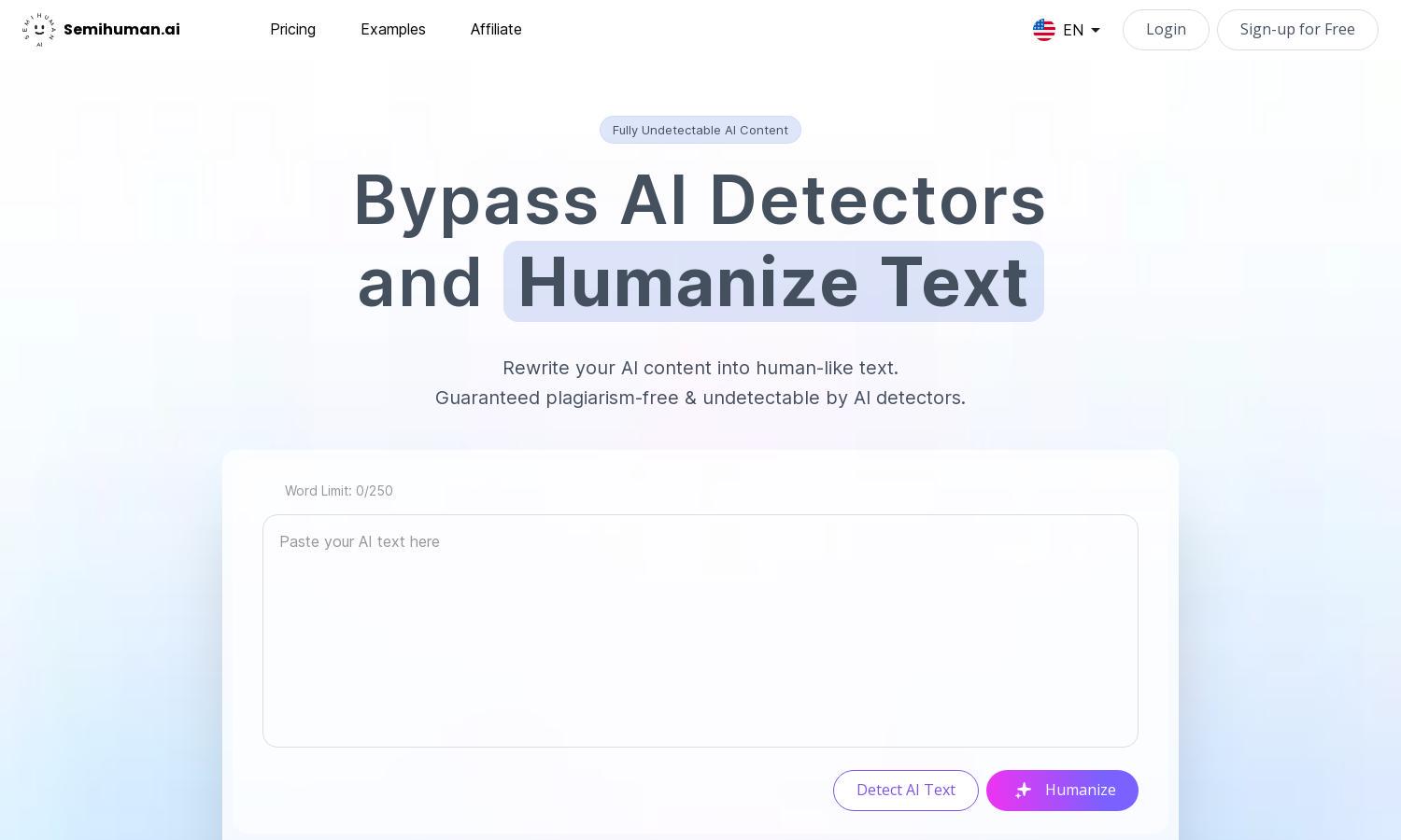 Semihuman AI Website