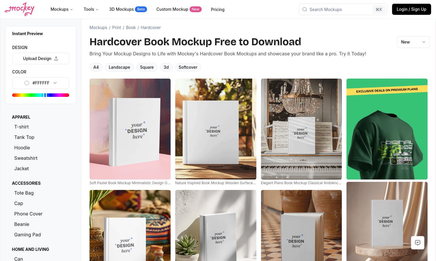  Showcase Your Creativity with Customizable Book Mockups | Mockey Website