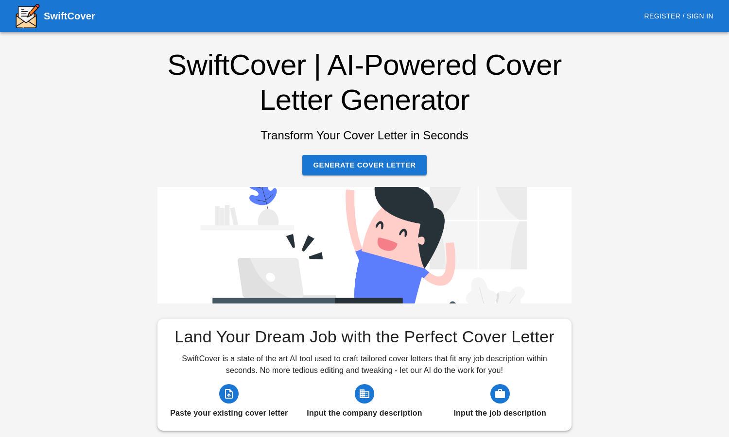 SwiftCover Website