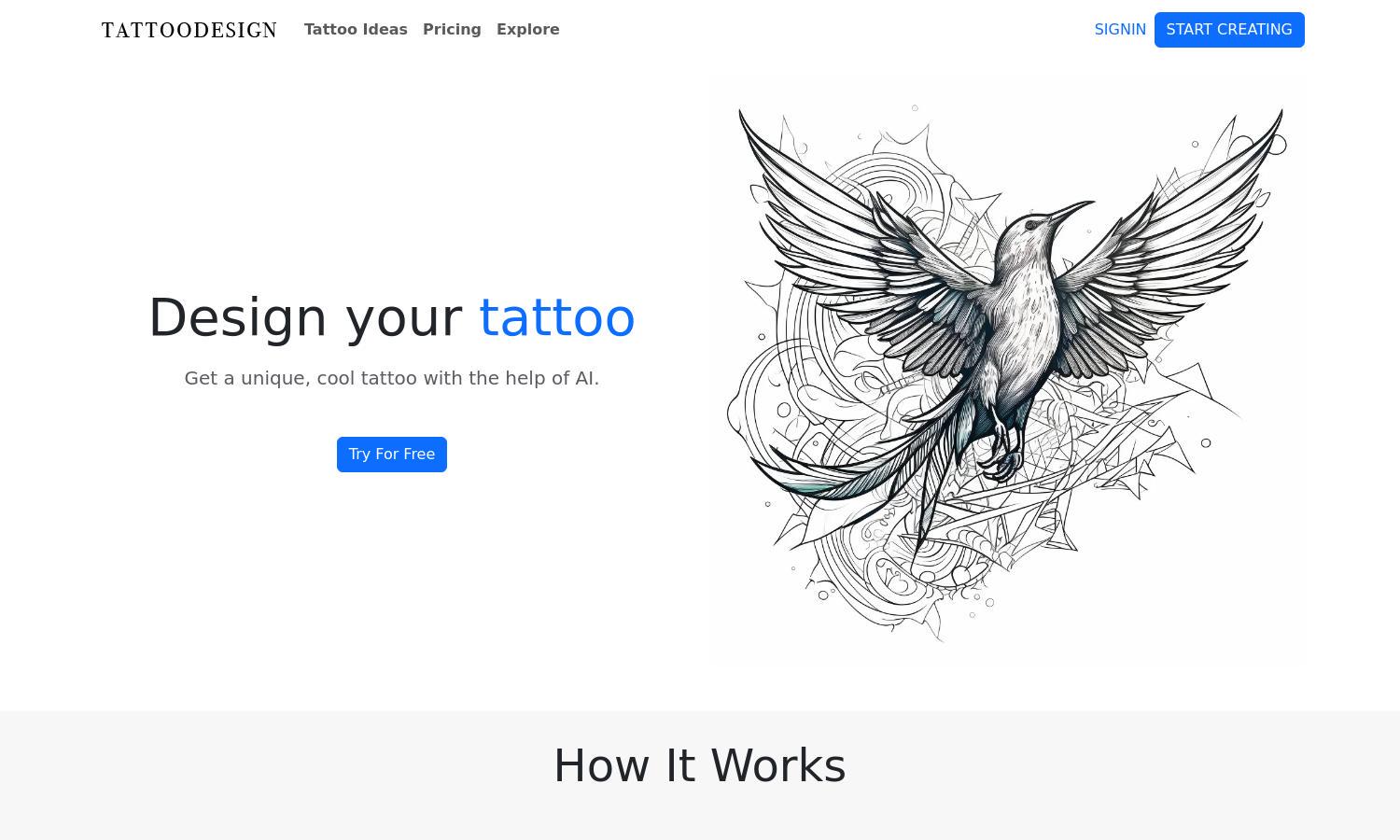 TattooIdea.design Website