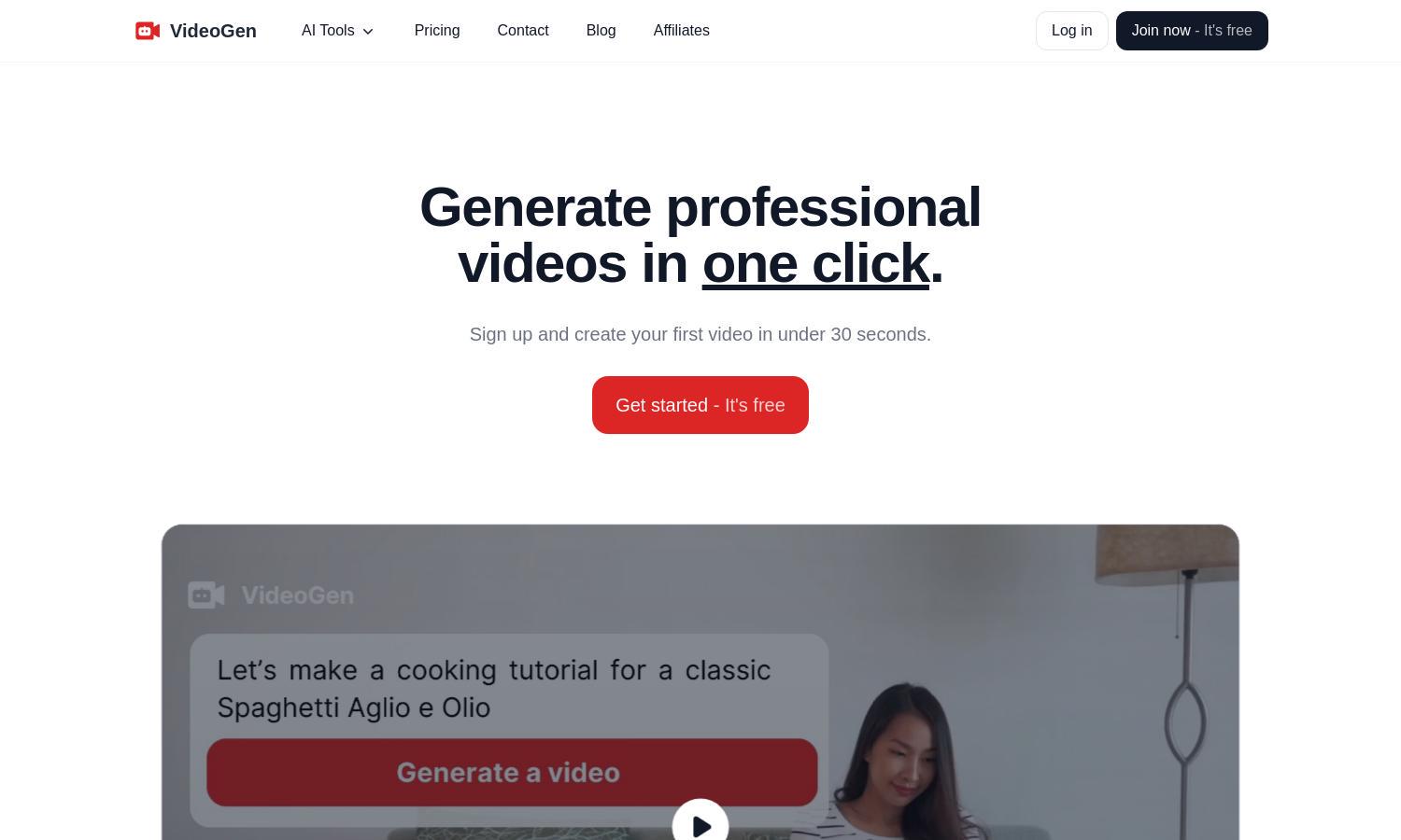 VideoGen Website