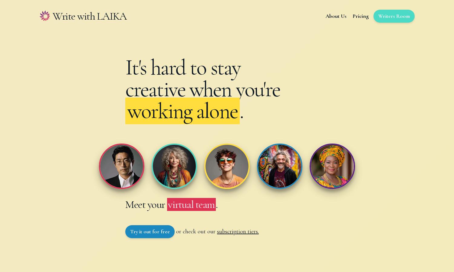 Write with LAIKA Website