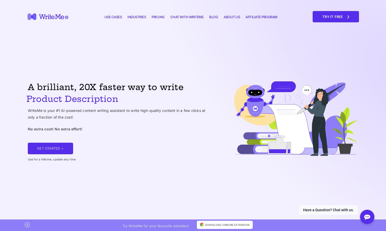 WriteMe.ai Website