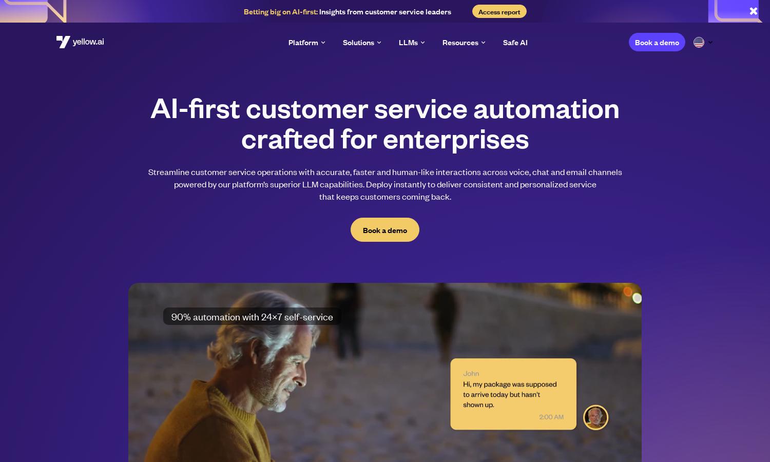 Yellow.ai Website