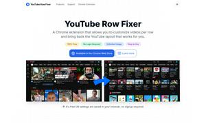YouTube Row Fixer Website